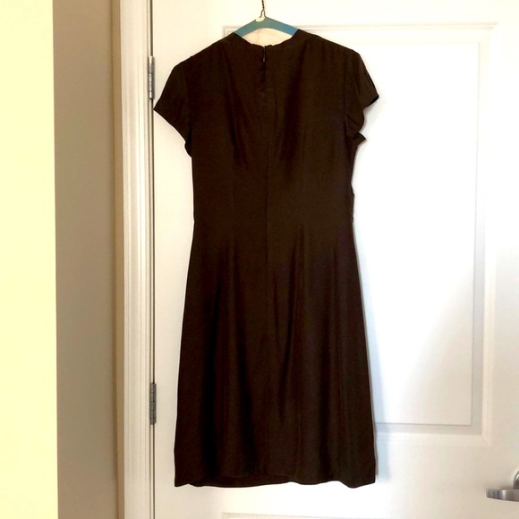 Banana Republic Chocolate silk work dress - Picture 3 of 5